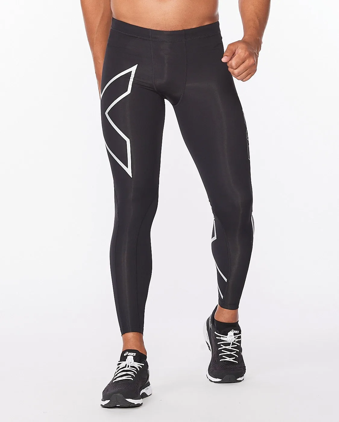 2XU Core Compression Tight Full Length - Mens - Black/Silver