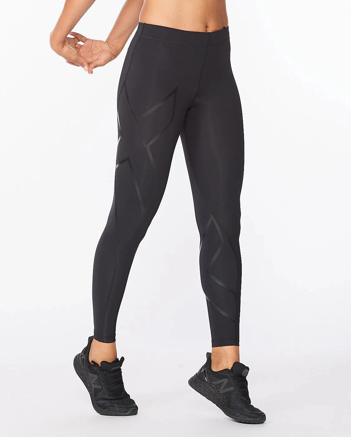 2XU Womens Core Compression Tights - Black/Nero