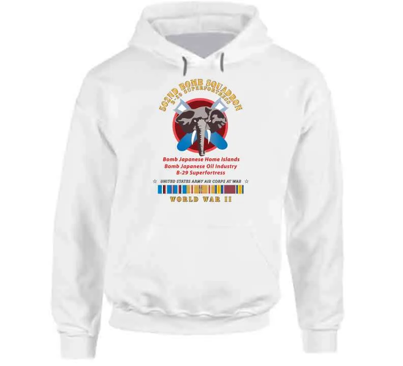 502nd Bomb Squadron - B-29 Superfortress - Campaigns - World War Ii W Pac Svc - Classic T Shirt, Crewneck Sweatshirt, Hoodie, Long Sleeve