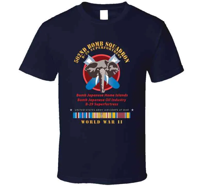 502nd Bomb Squadron - B-29 Superfortress - Campaigns - World War Ii W Pac Svc - Classic T Shirt, Crewneck Sweatshirt, Hoodie, Long Sleeve