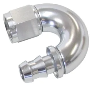 510 Series Full Flow Tight Radius Push Lock 180° Hose End -4AN AF516-04S