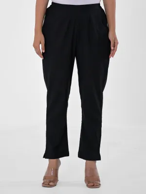 Black Cotton Pants