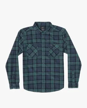 Blues Walk Cord Long Sleeve Shirt - Hunter Green