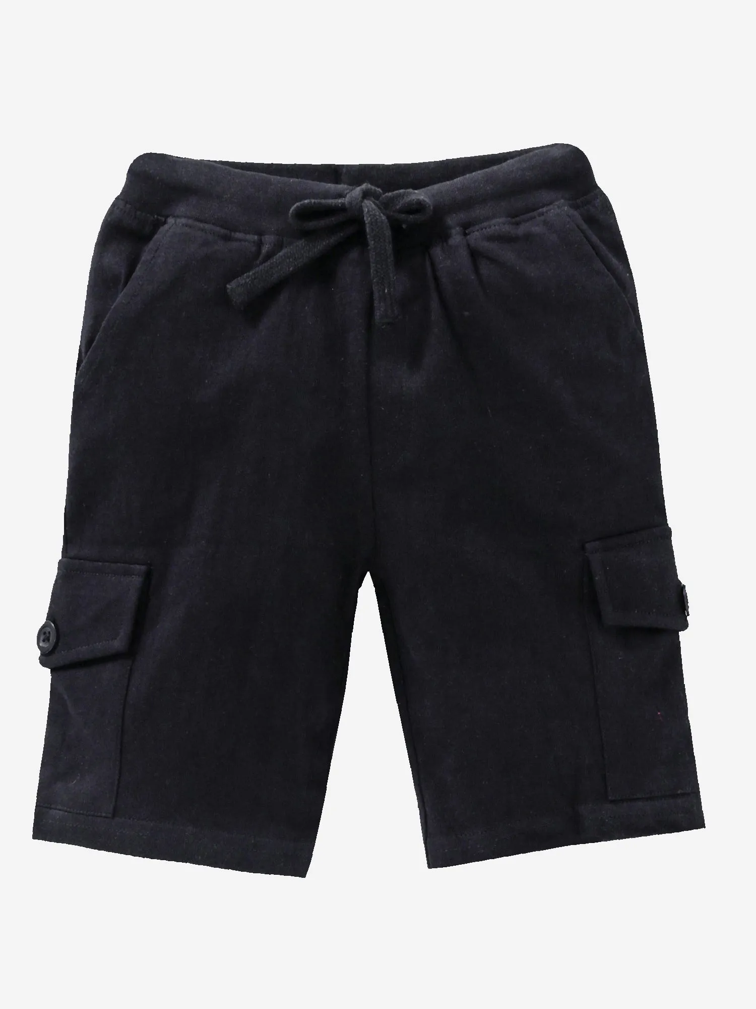 Boys Solid Knit Cargo Short Pack Of 2