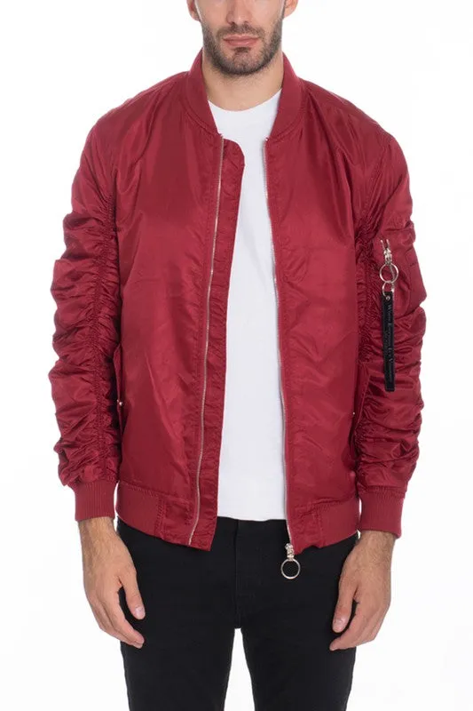 Casual MA-1 Flight Lined Bomber Jacket