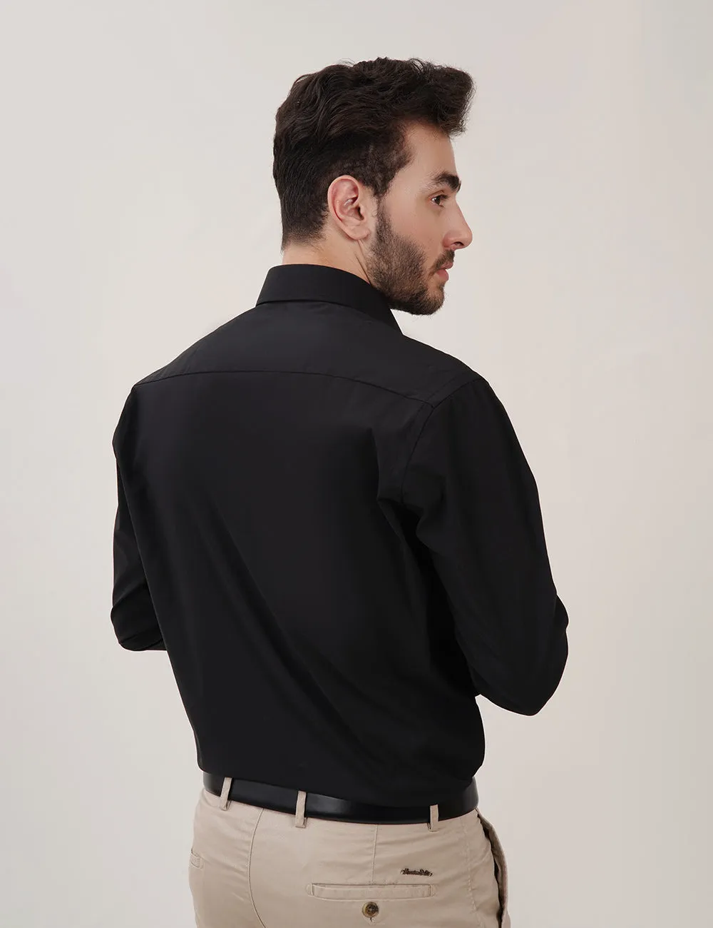 Classic Black Dress Shirt for Men