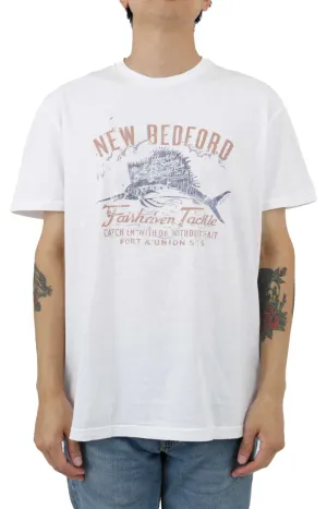 Classic Fit Jersey Tackle Shop T-Shirt - Classic Oxford White