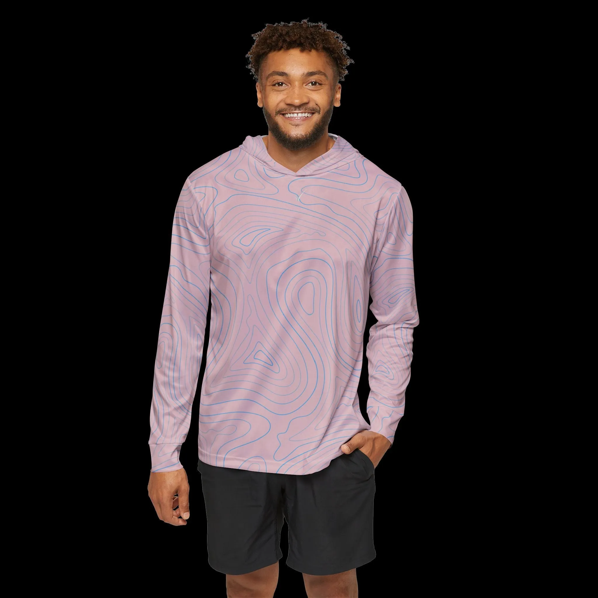 Coral Wave performance Pullover