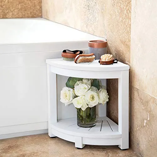 Corner Bench Shower Stool for Shaving Legs Small