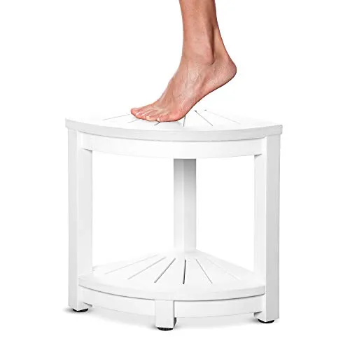 Corner Bench Shower Stool for Shaving Legs Small