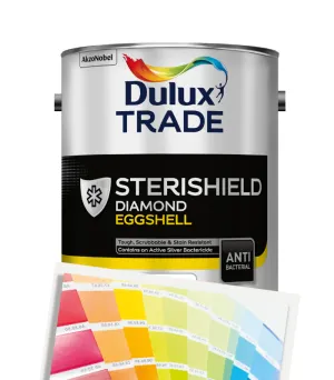 Dulux Trade Sterishield Diamond Eggshell 5L - Tinted Colour Match