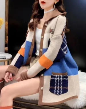 EMILY COLORBLOCK CARDIGAN