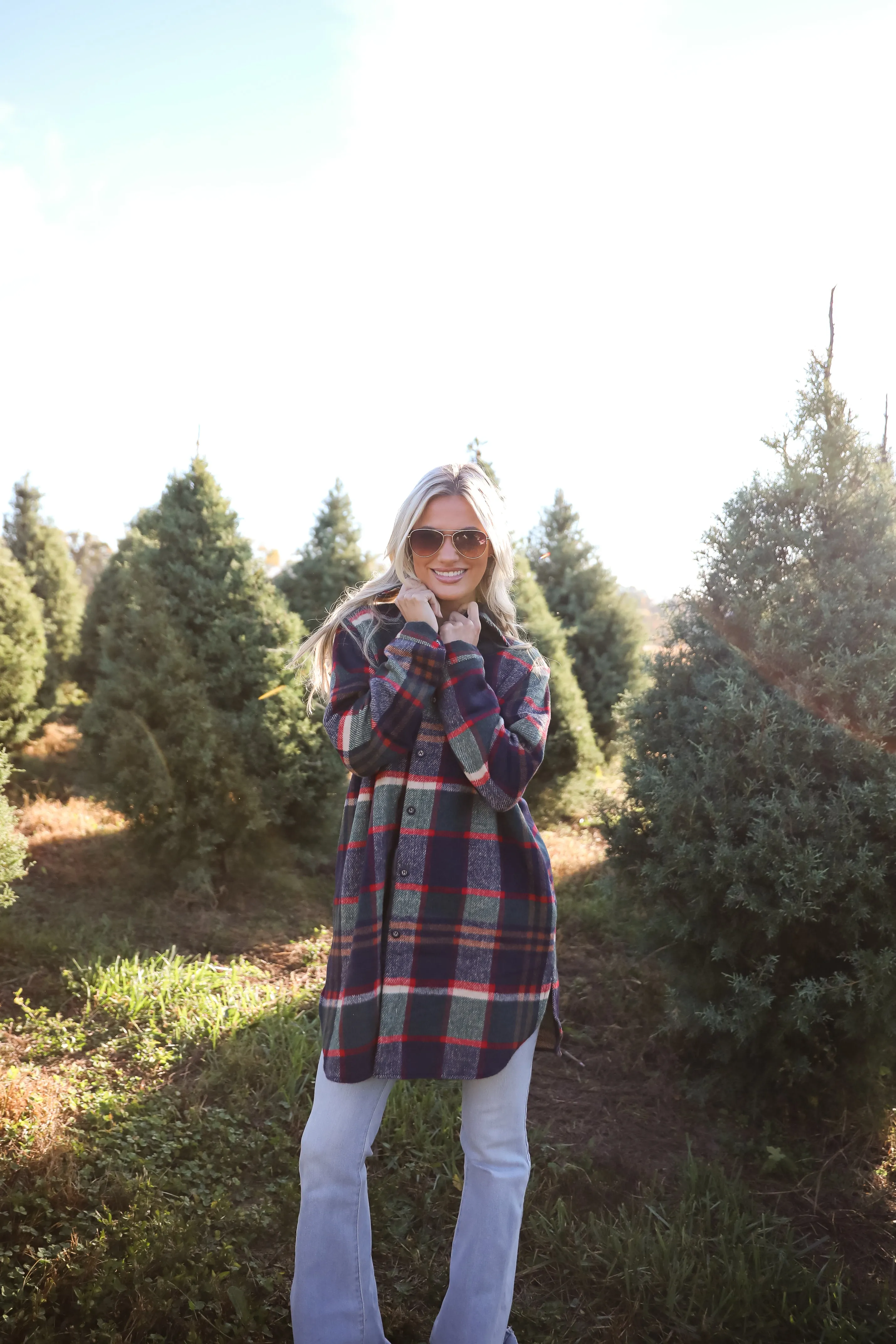 FINAL SALE - Poised Passion Plaid Shacket