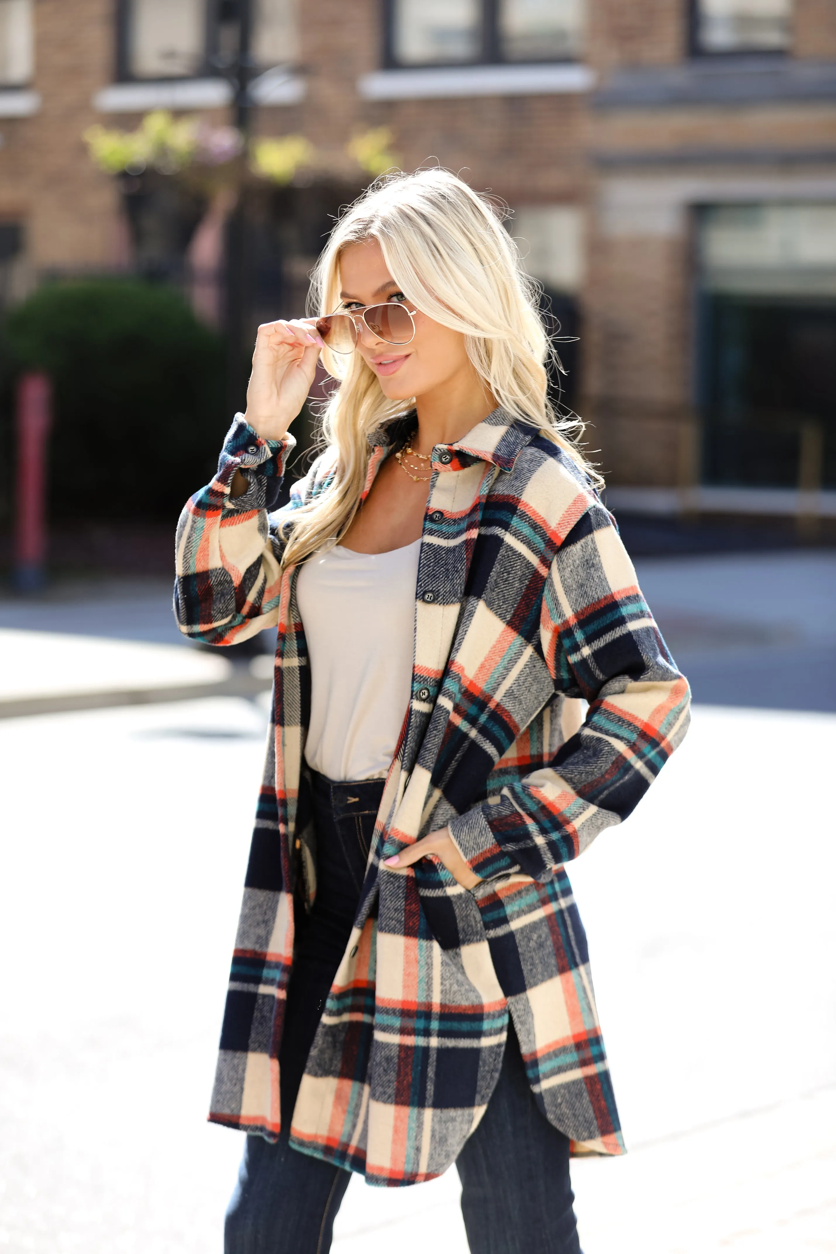 FINAL SALE - Poised Passion Plaid Shacket