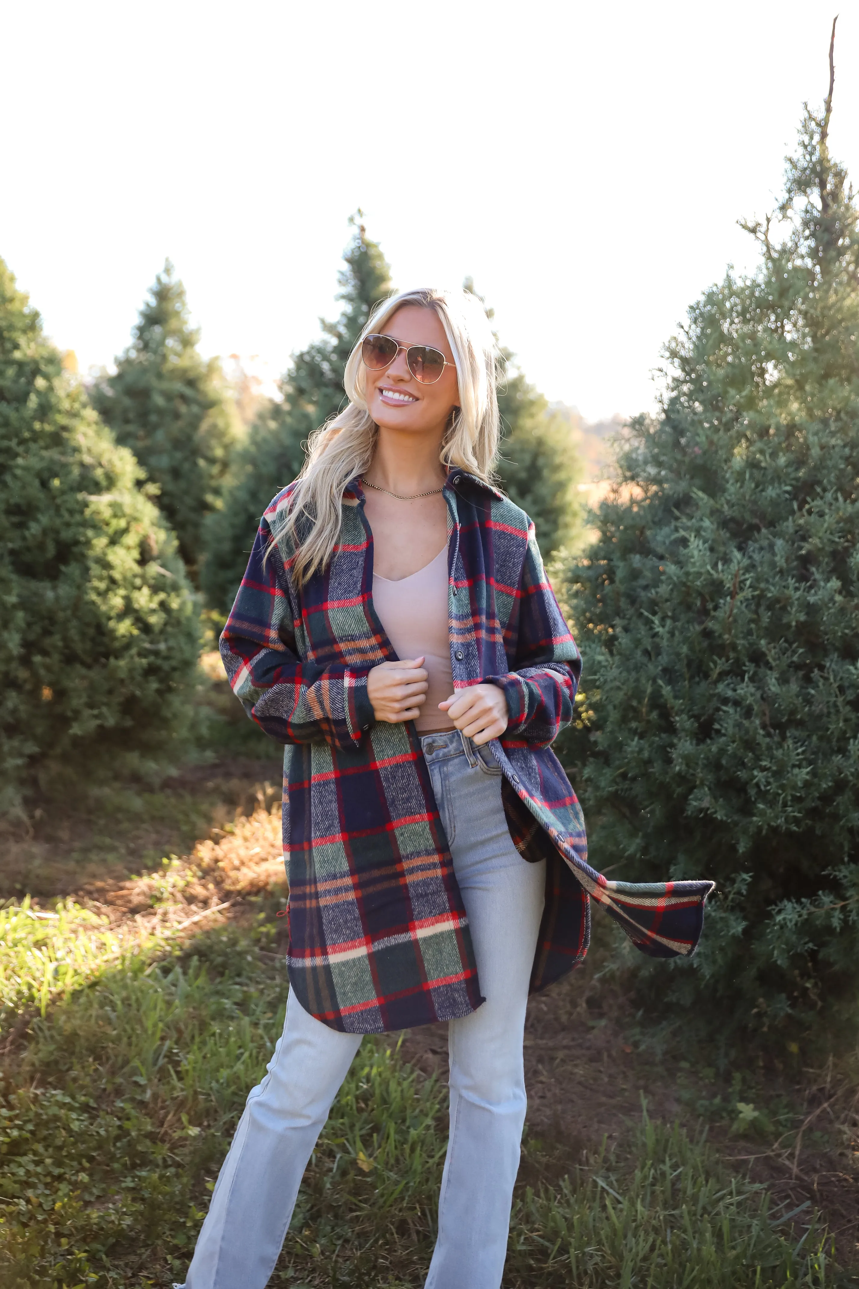 FINAL SALE - Poised Passion Plaid Shacket