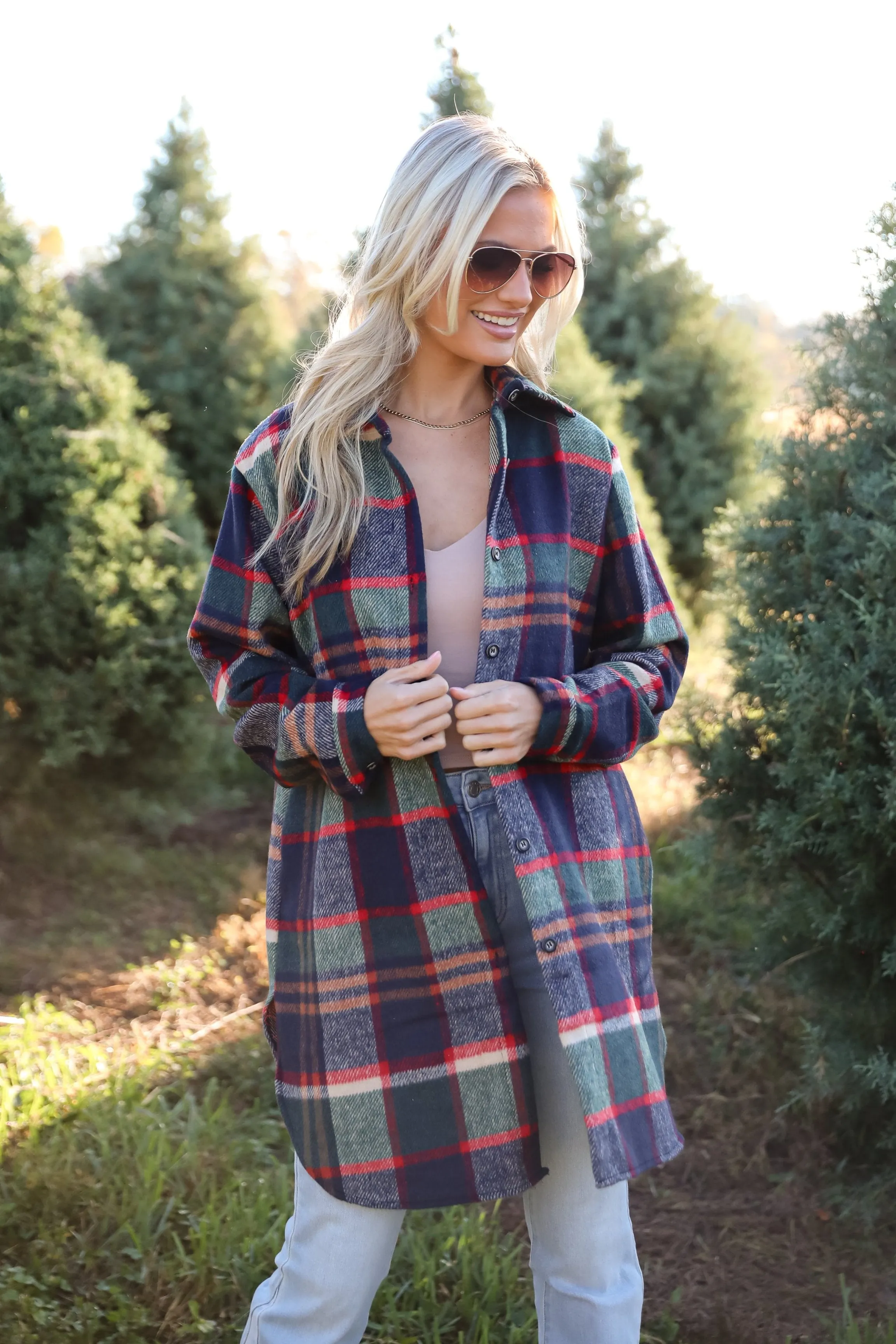 FINAL SALE - Poised Passion Plaid Shacket