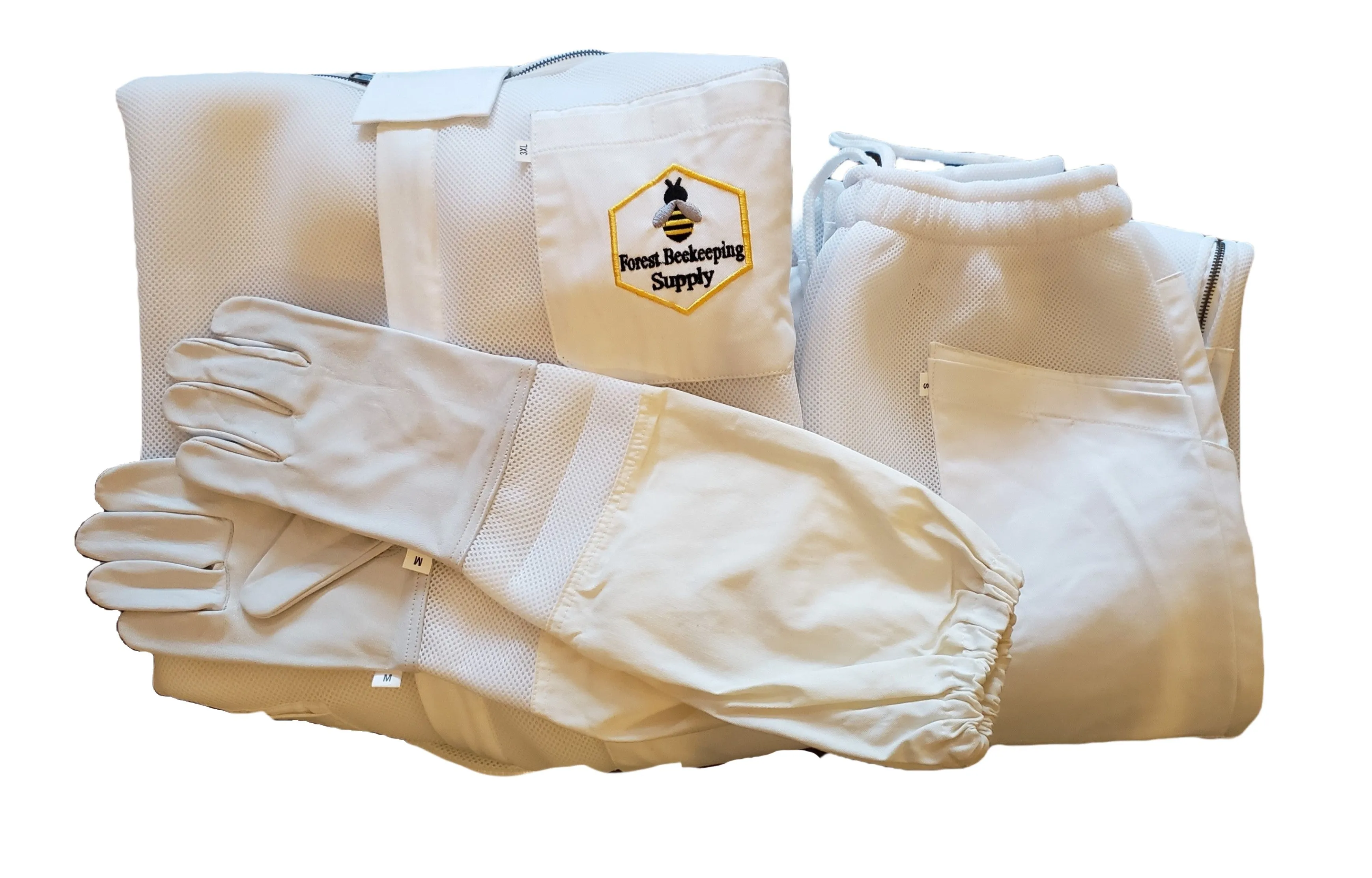 Forest Beekeeping Supply: Ventilated bee hive Kit, Bee Jacket Pant & Glove