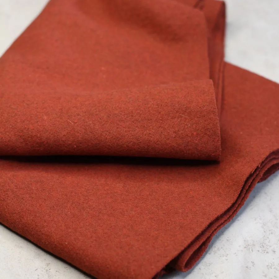 Gaby wool coating - Terracotta