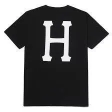 Huf Essentials Classic H tee Black