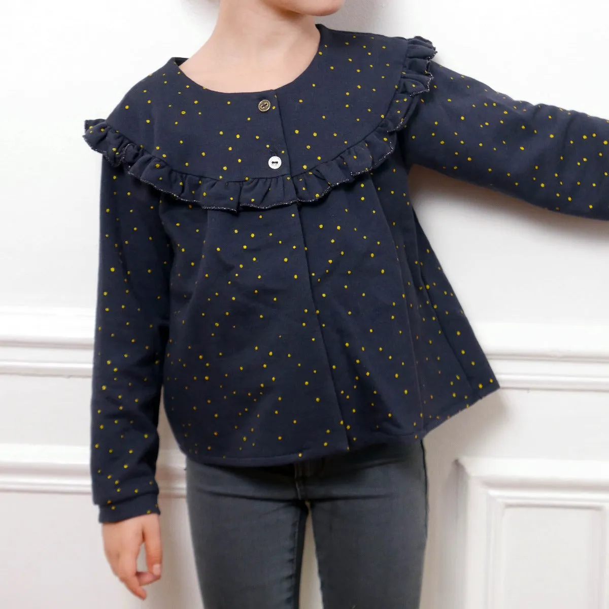 IRMA Cardigan or light vest -Girl 3/12- PDF Sewing Pattern