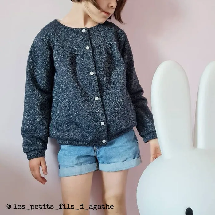 IRMA Cardigan or light vest -Girl 3/12- PDF Sewing Pattern