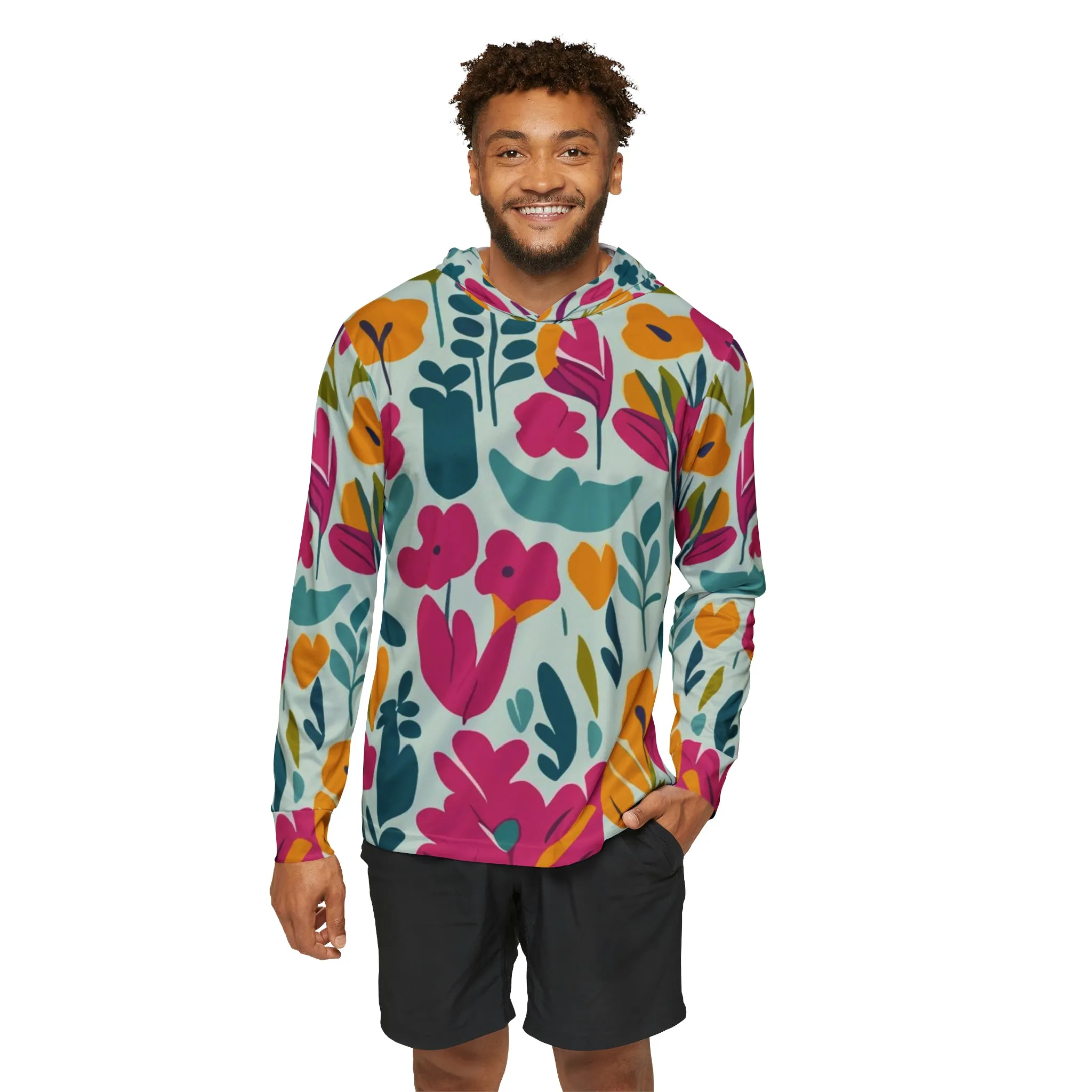 Light flowers - Men's Sports Warmup Hoodie