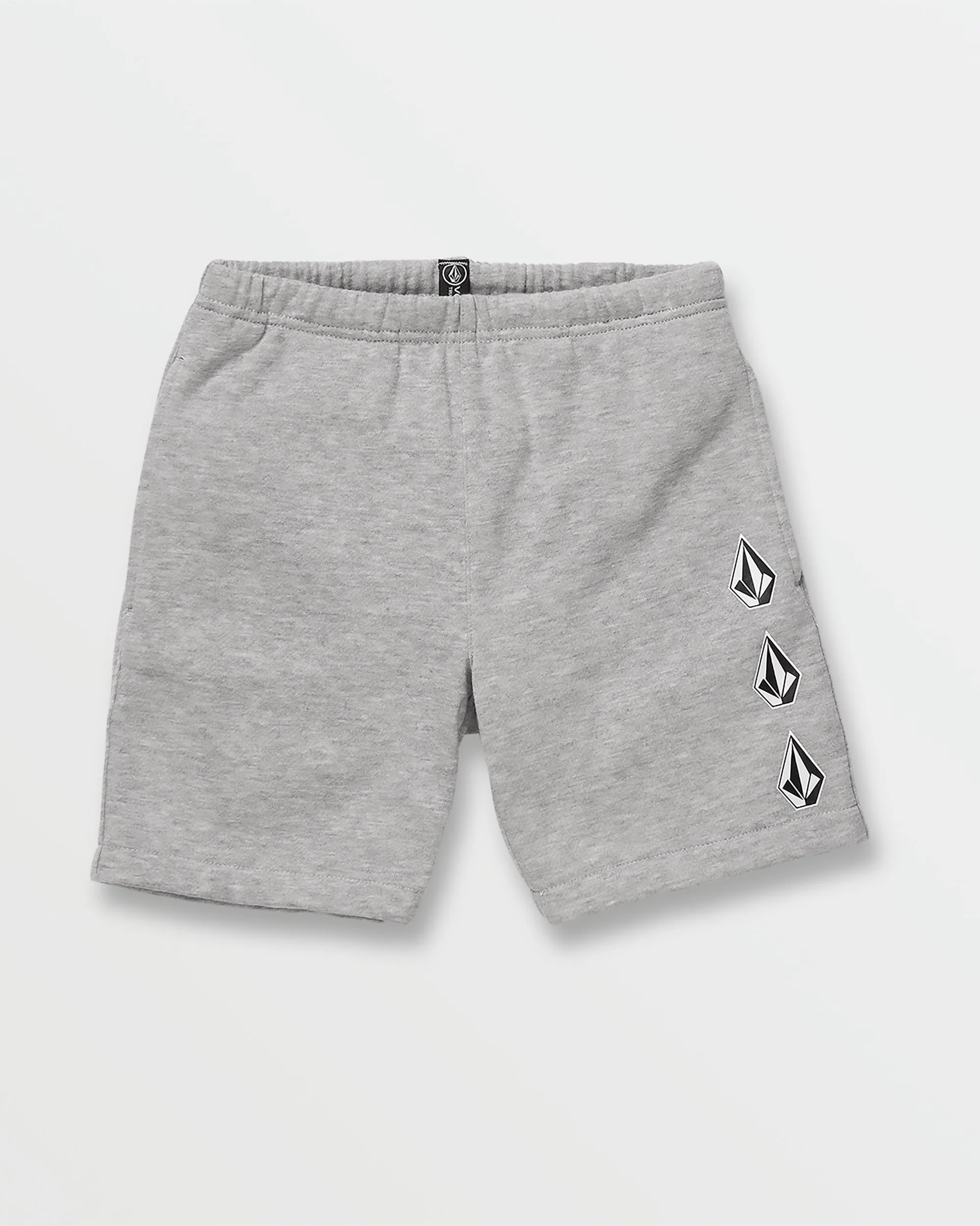 Little Boys Iconic Stone Fleece Shorts - Grey Heather