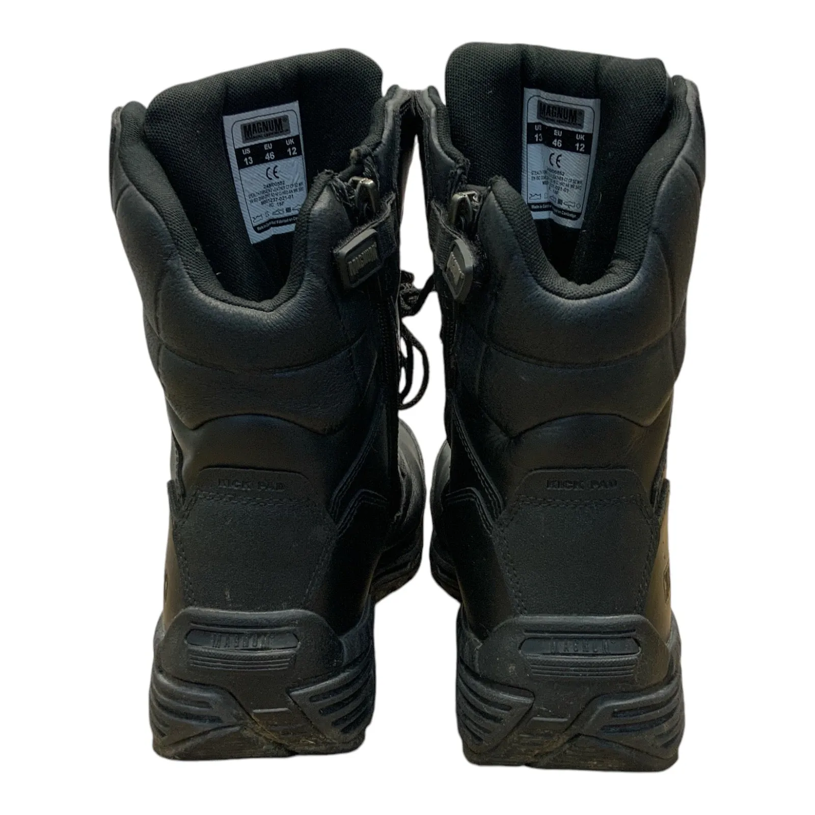 Magnum Tactical Boots Stealth Force 8.0 Side Zip & Lace Up Black MAGSF8ZU