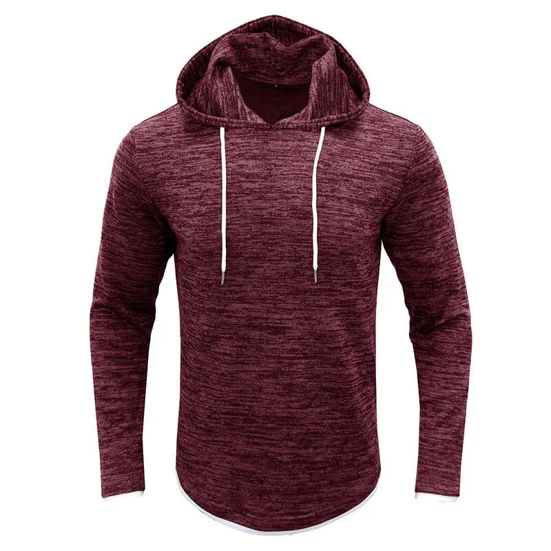 Men's Fall Long Sleeve Hooded T-Shirt