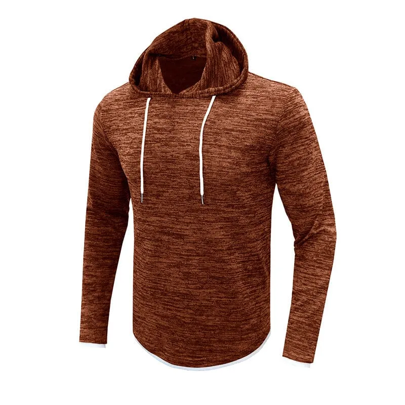 Men's Fall Long Sleeve Hooded T-Shirt