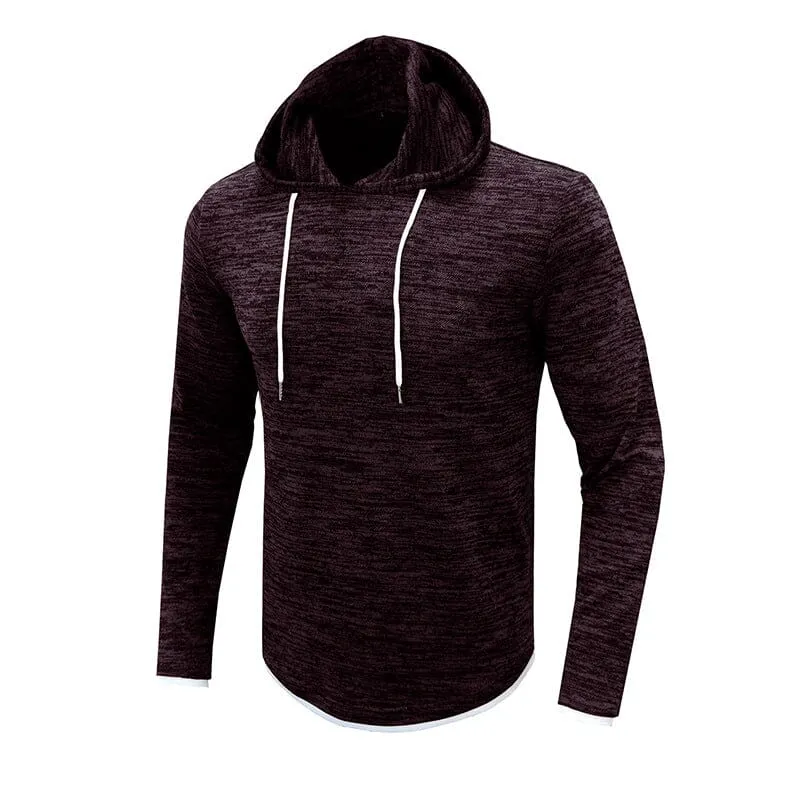 Men's Fall Long Sleeve Hooded T-Shirt