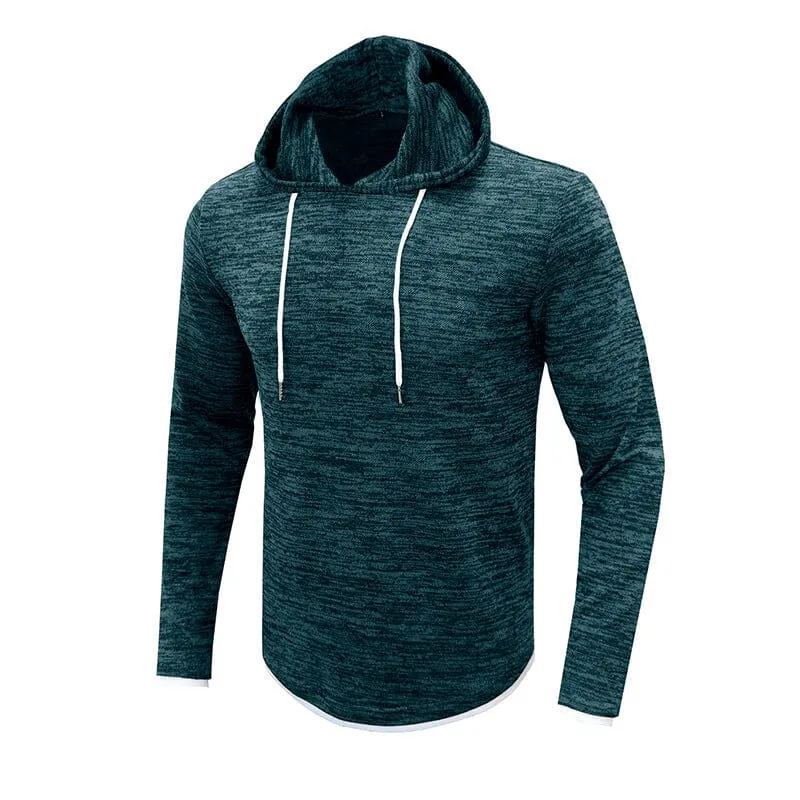 Men's Fall Long Sleeve Hooded T-Shirt