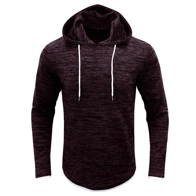 Men's Fall Long Sleeve Hooded T-Shirt