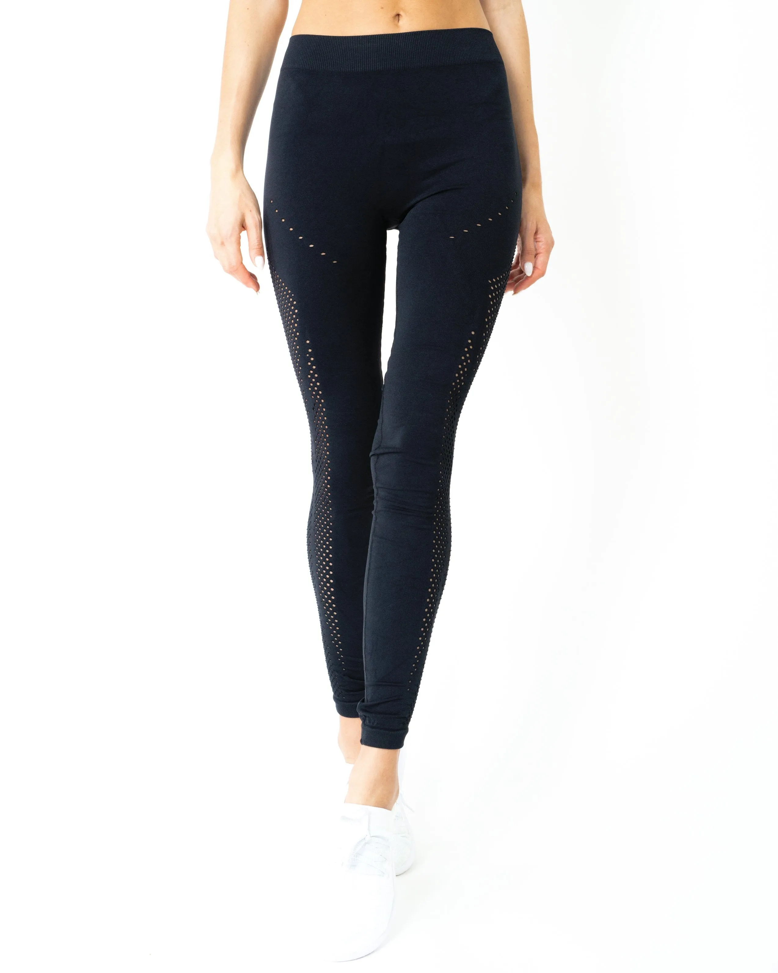 Milano Seamless Legging - Black MADE IN ITALY