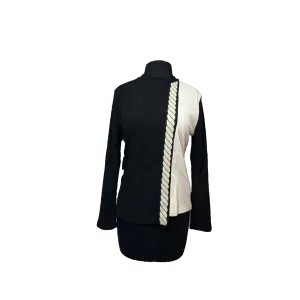 Modaliani Black And White Knit Top