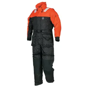 Mustang Deluxe Anti-Exposure Coverall  Work Suit - Orange/Black - Small