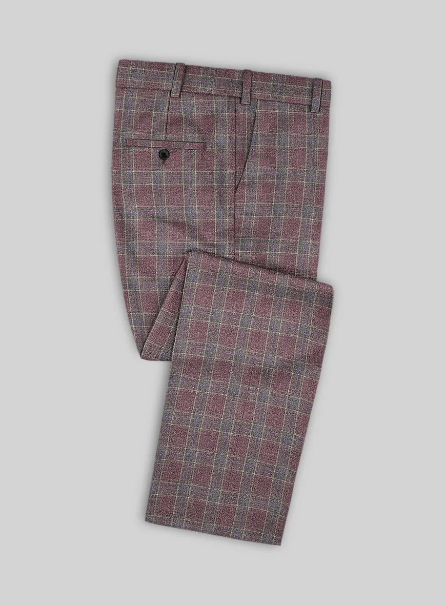 Noble Anton Check Wool Silk Linen Suit