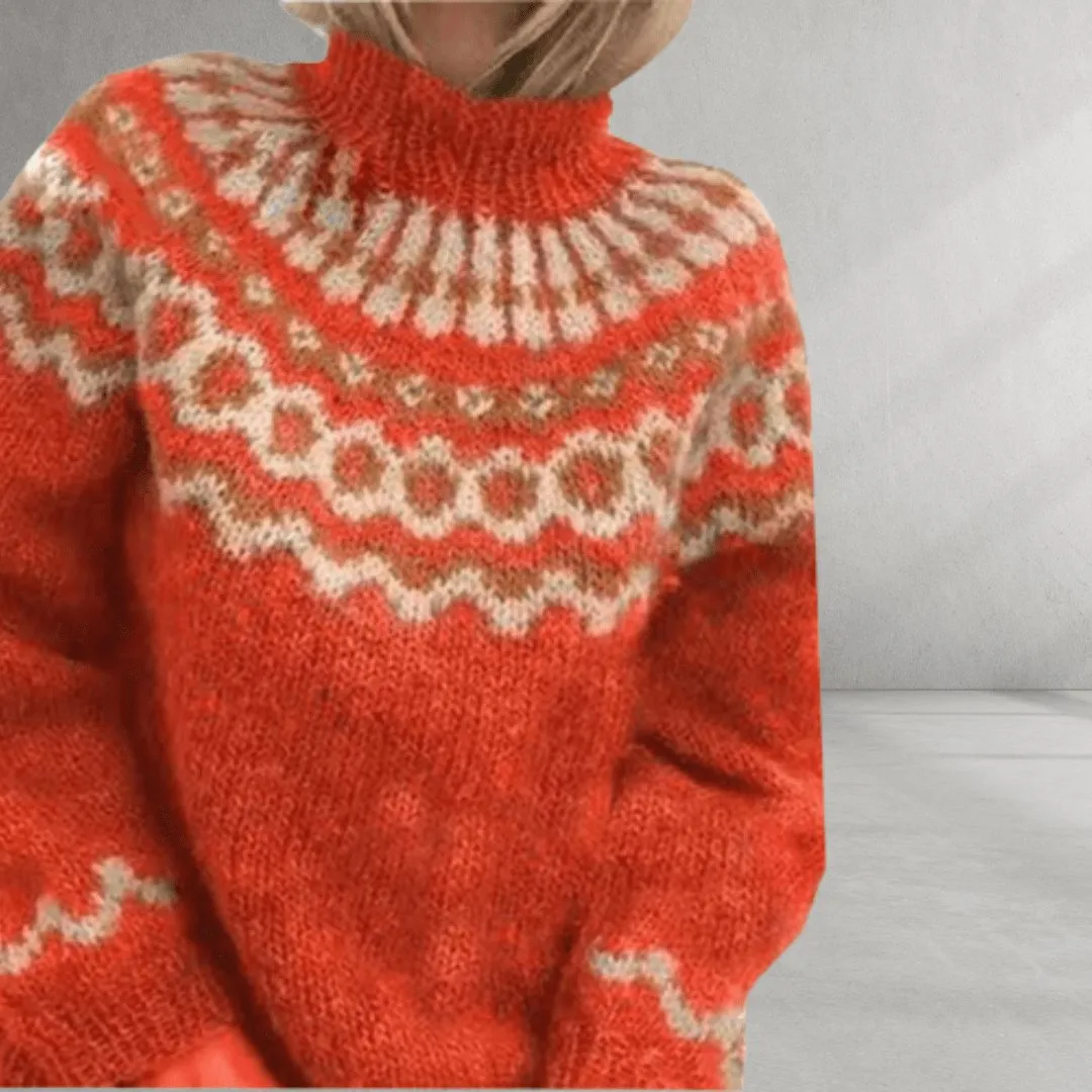 Nordic Knit Pattern Sweater