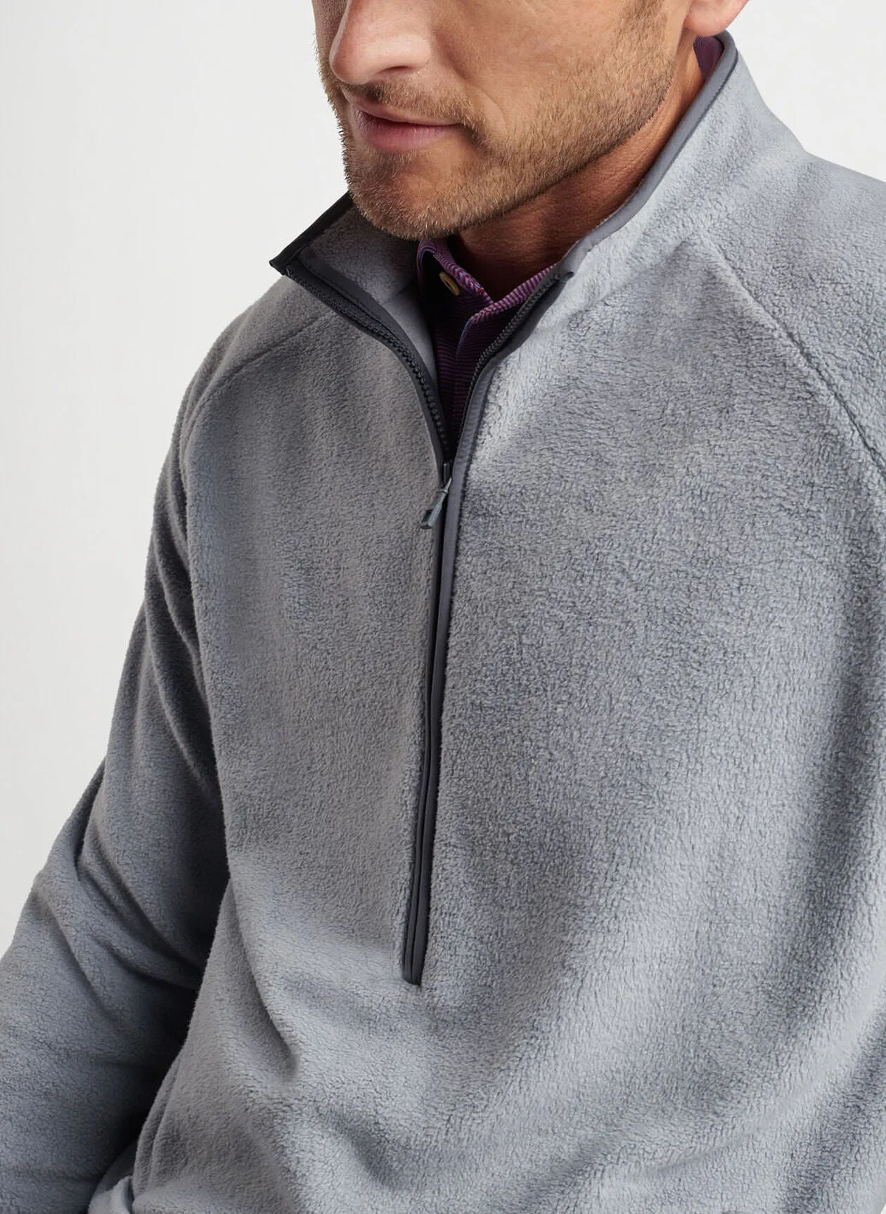 Peter Millar Fade Custom Half-Zips, Gale Grey