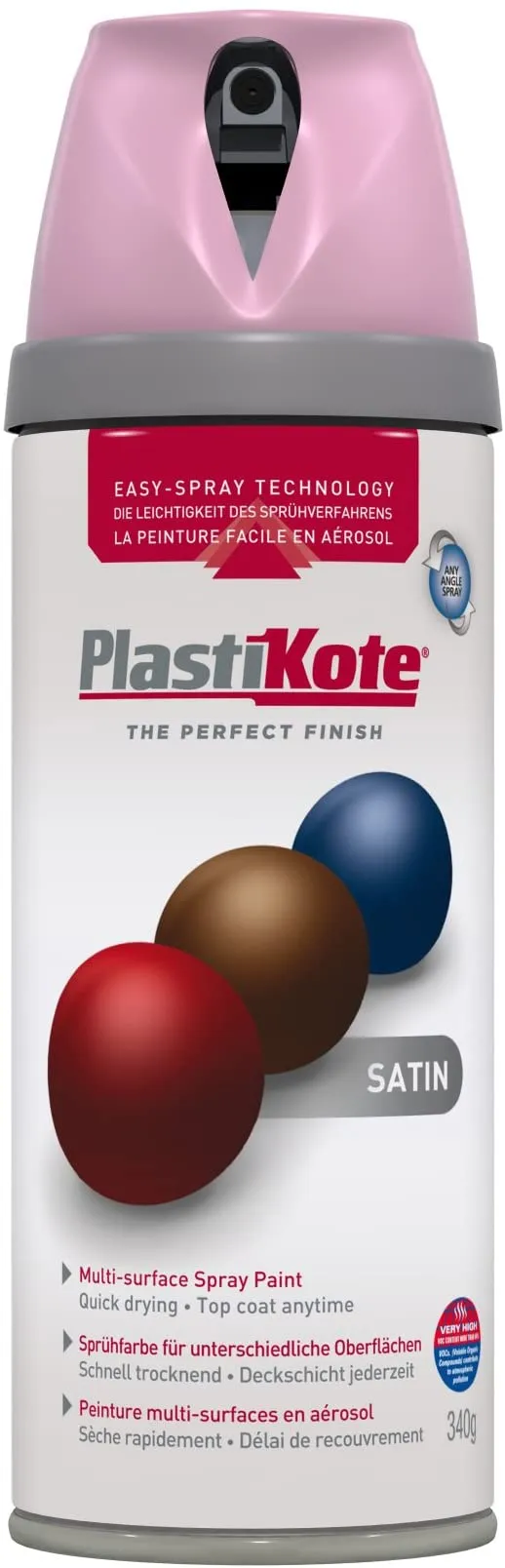 Plastikote Plasti-kote Premium Satin Cameo Pink 400ml