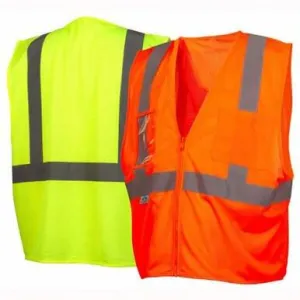 Pyramex RVZ21CP Series Type R - Class 2 Hi-Vis Orange Safety Vest