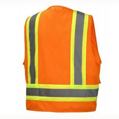 PYRAMEX RVZ24 Series Type R - Class 2 Hi-Vis Orange Safety Vest