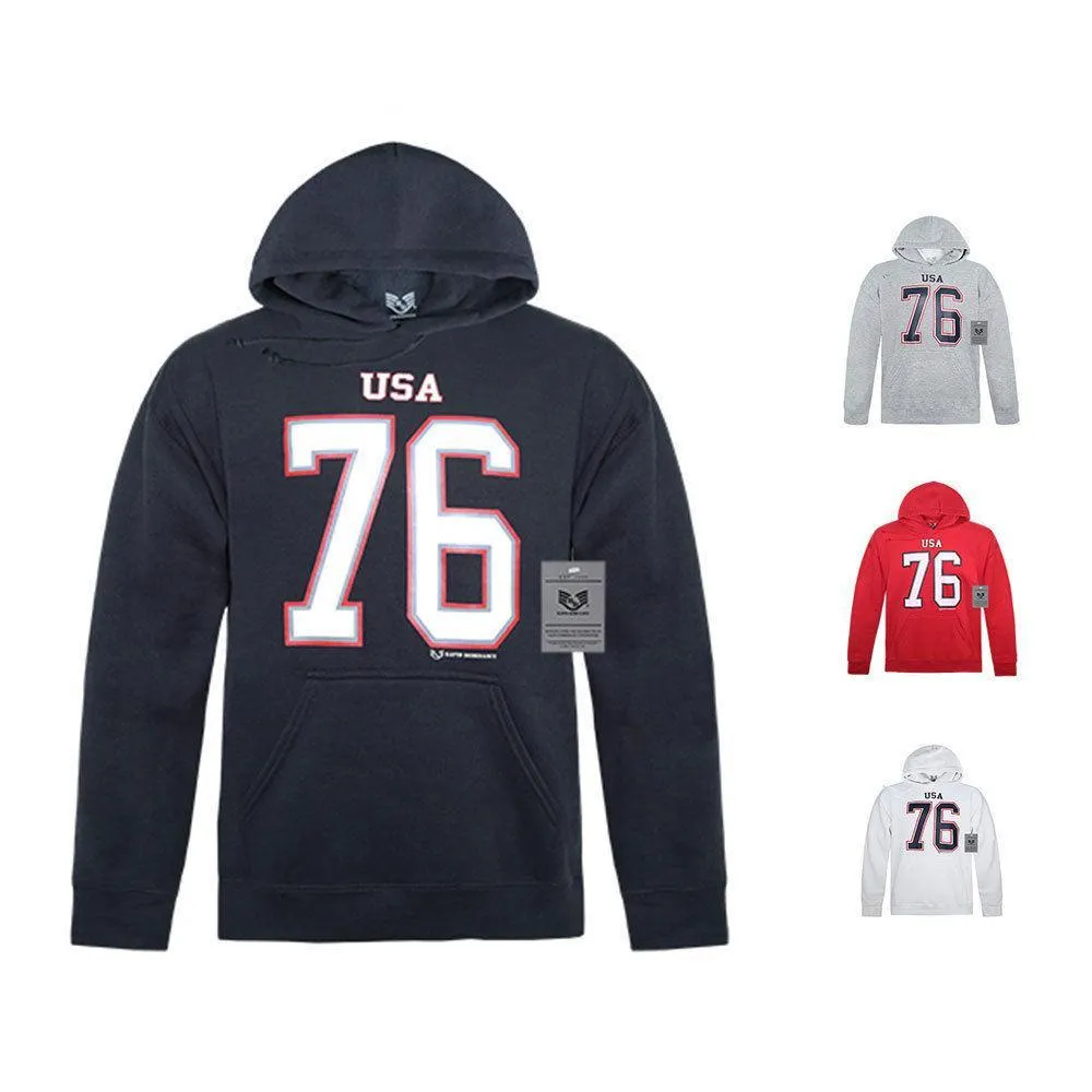 Rapid Dominance Patriotic Athletic USA 76 Printed Graphic Pullover Hoodies Sweatshirt Unisex