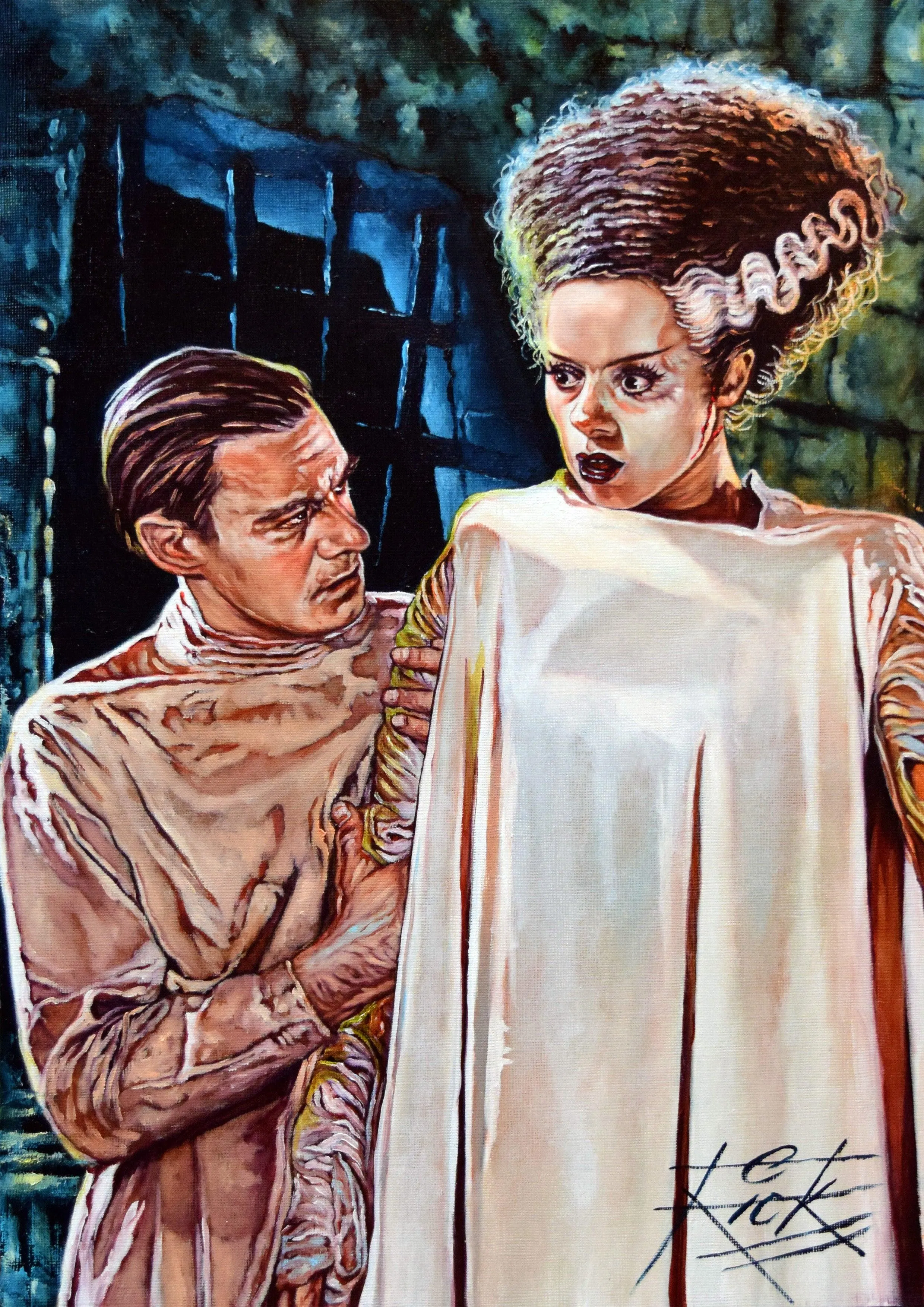 Rick Melton - Bride Of Frankenstein II - Classic Horror - Art Print