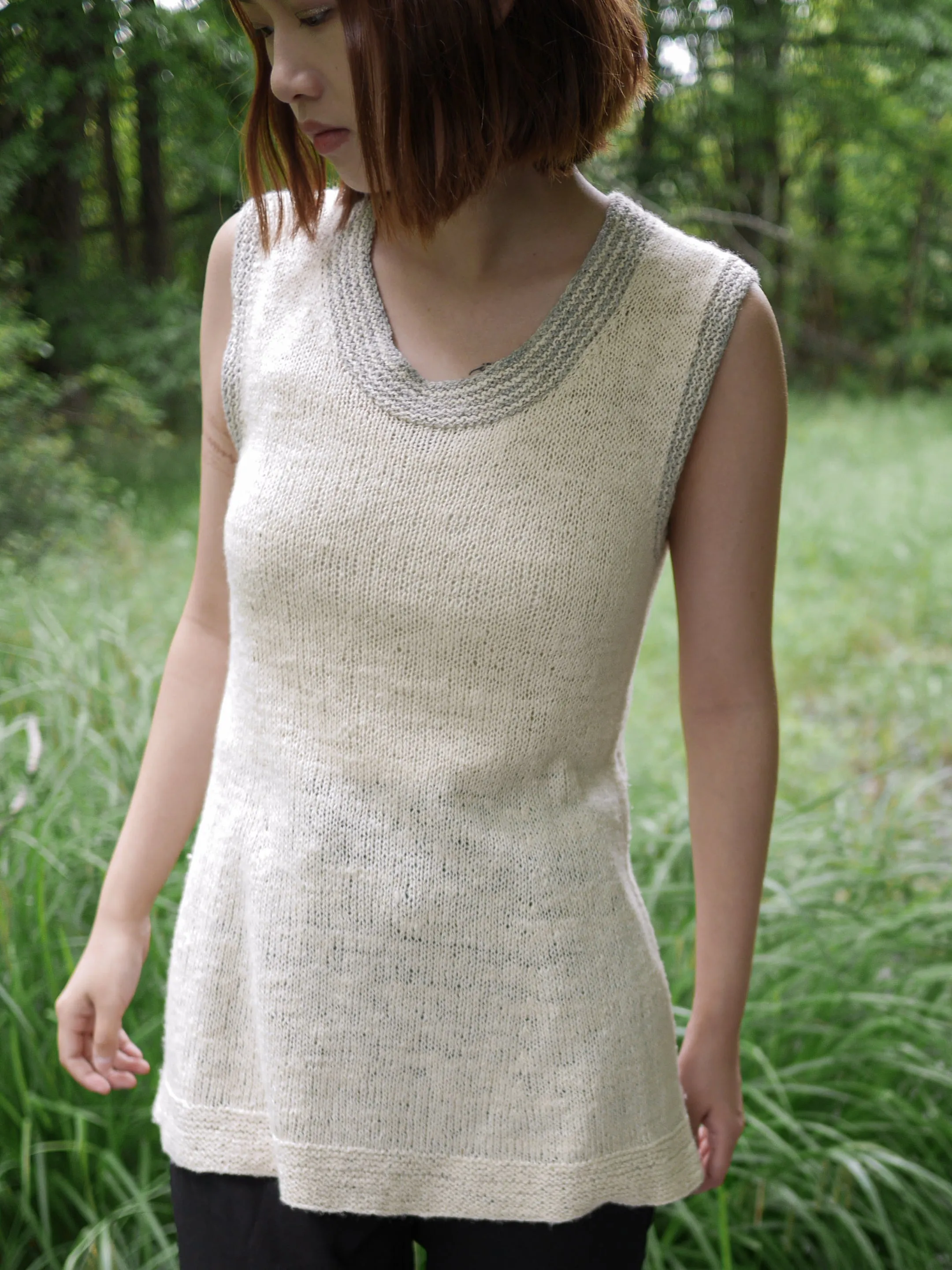 Salt & Pepper elbow-length sleeve <br/><small>knitting pattern</small>