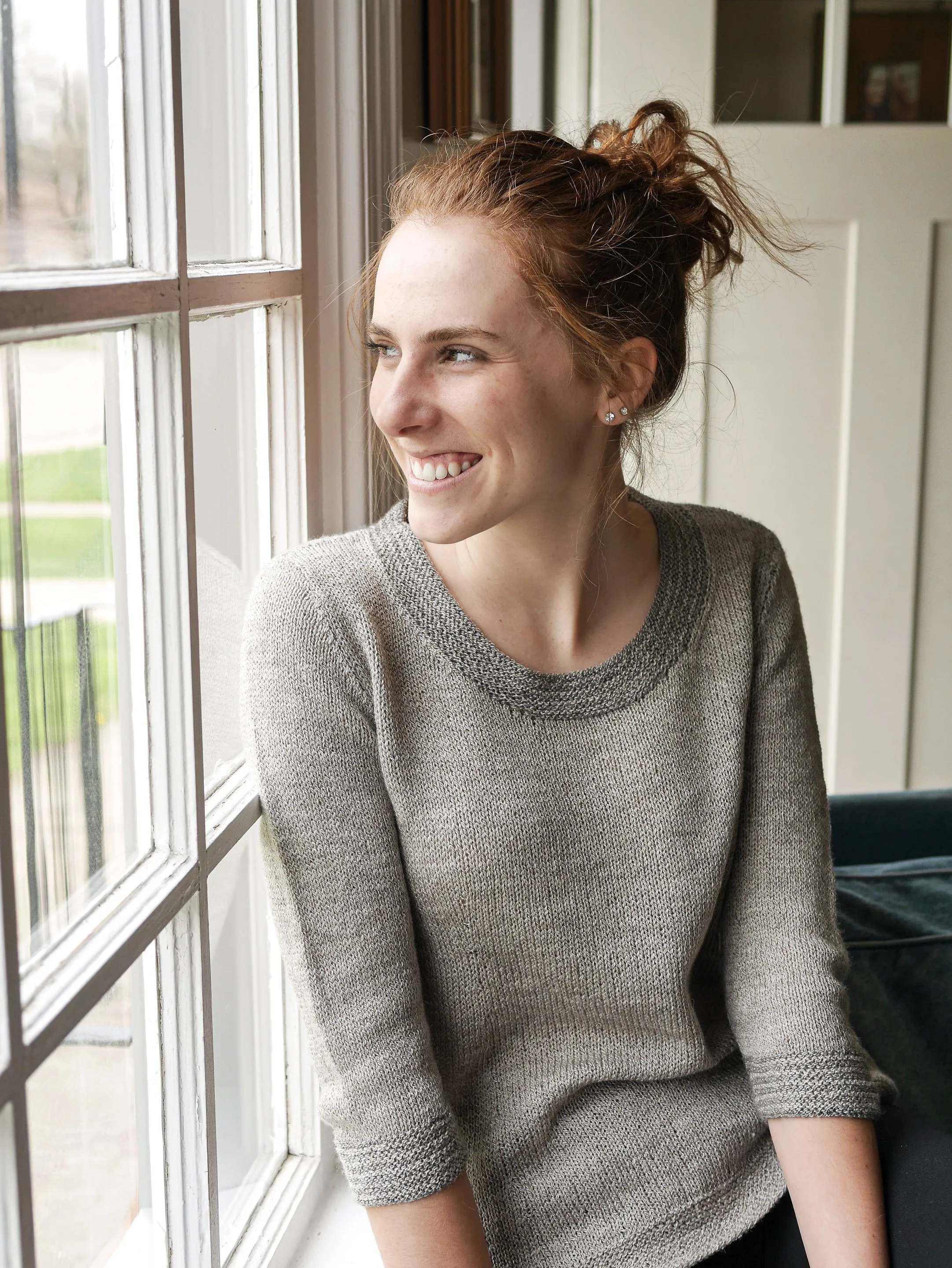 Salt & Pepper elbow-length sleeve <br/><small>knitting pattern</small>