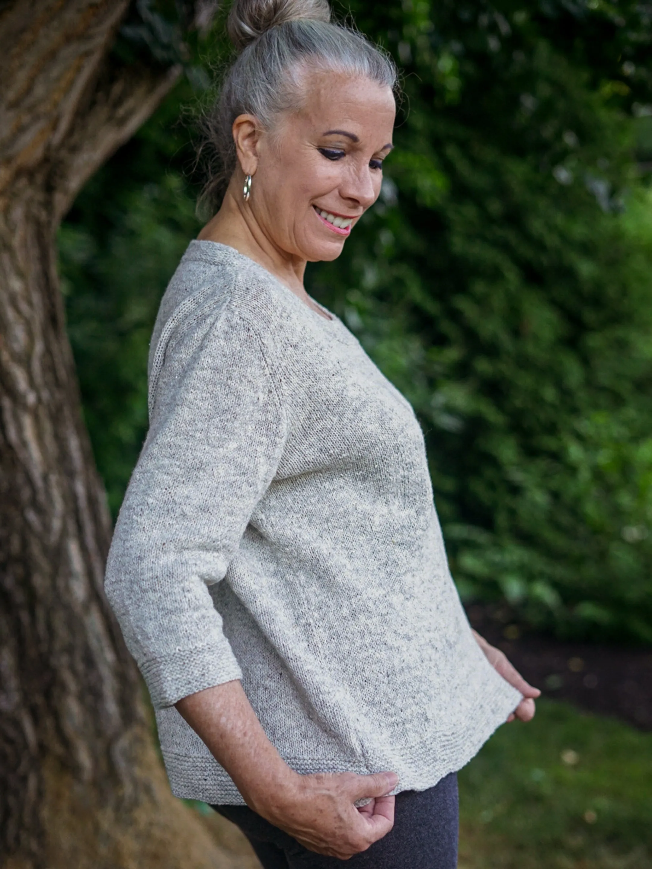 Salt & Pepper elbow-length sleeve <br/><small>knitting pattern</small>