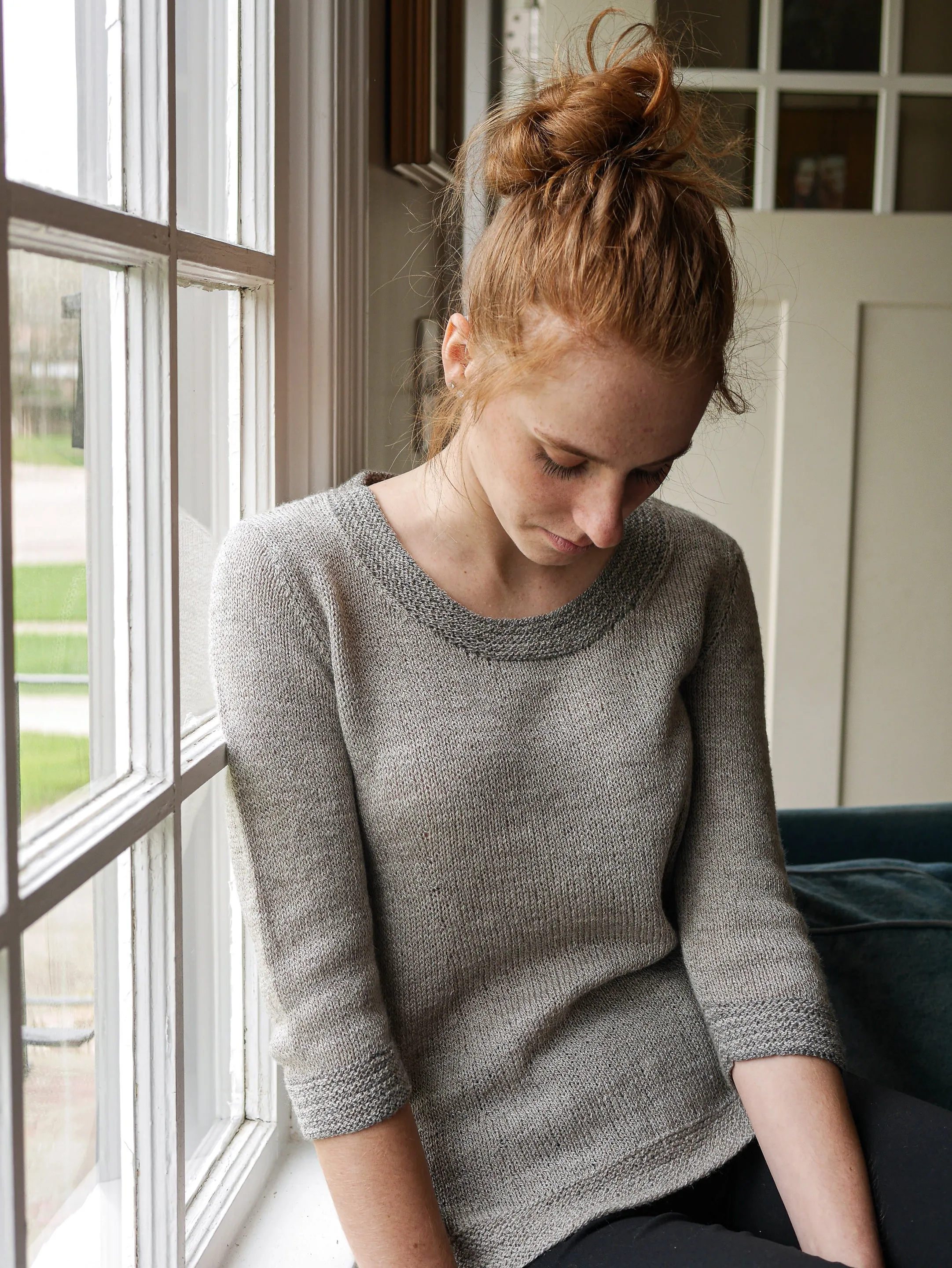 Salt & Pepper elbow-length sleeve <br/><small>knitting pattern</small>