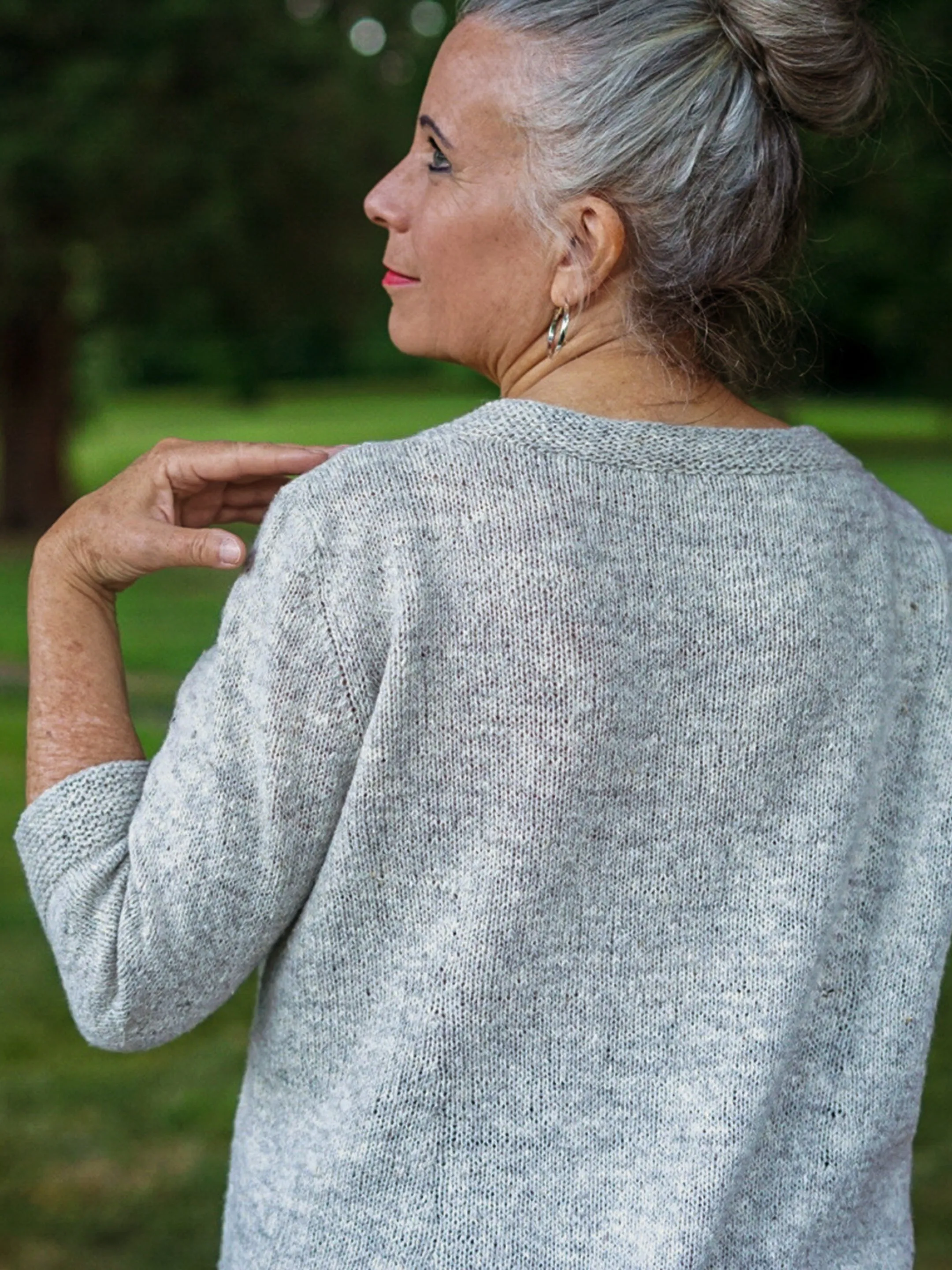 Salt & Pepper elbow-length sleeve <br/><small>knitting pattern</small>