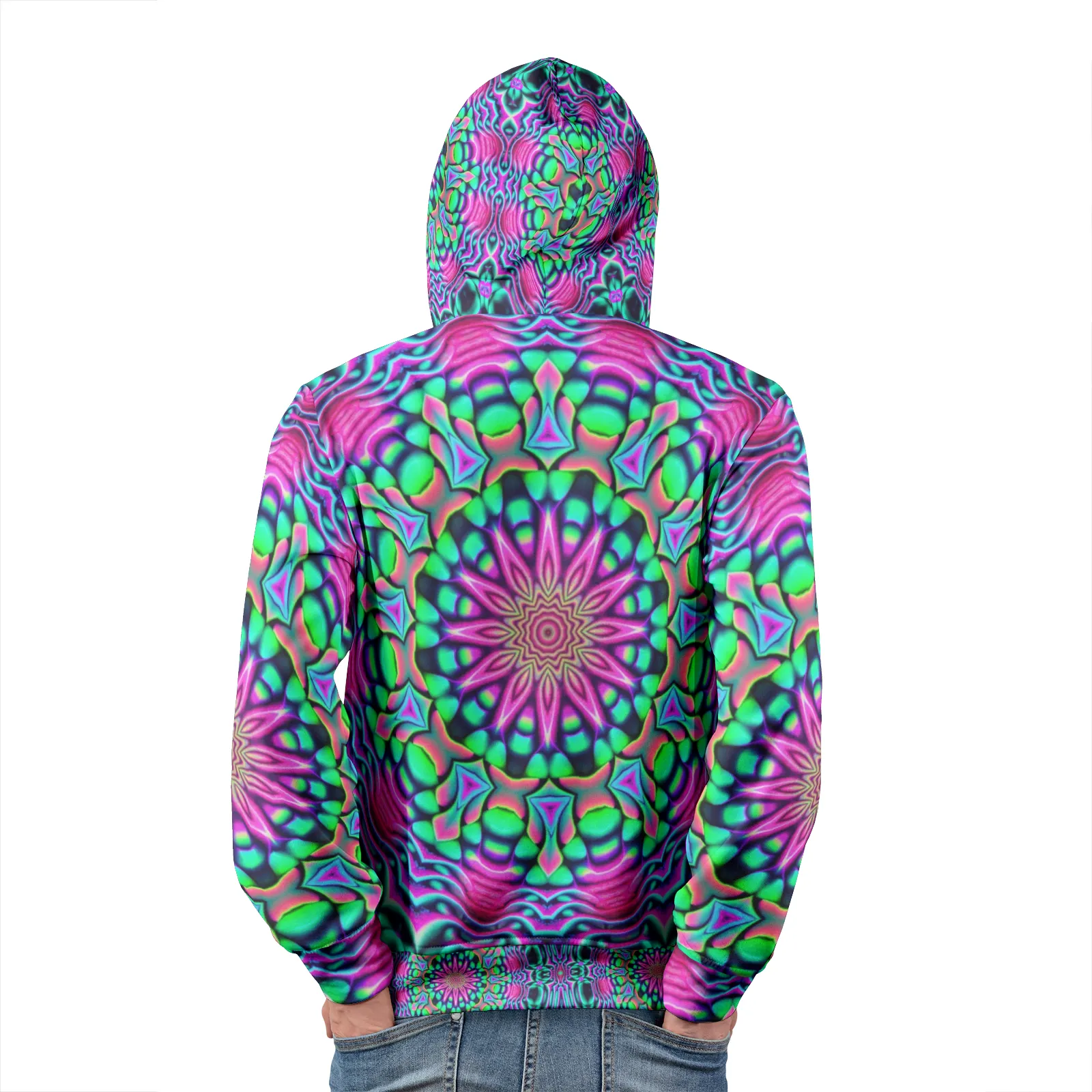 SEAFOAM SERENITY | IMRAN | Men's Pullover Hoodies